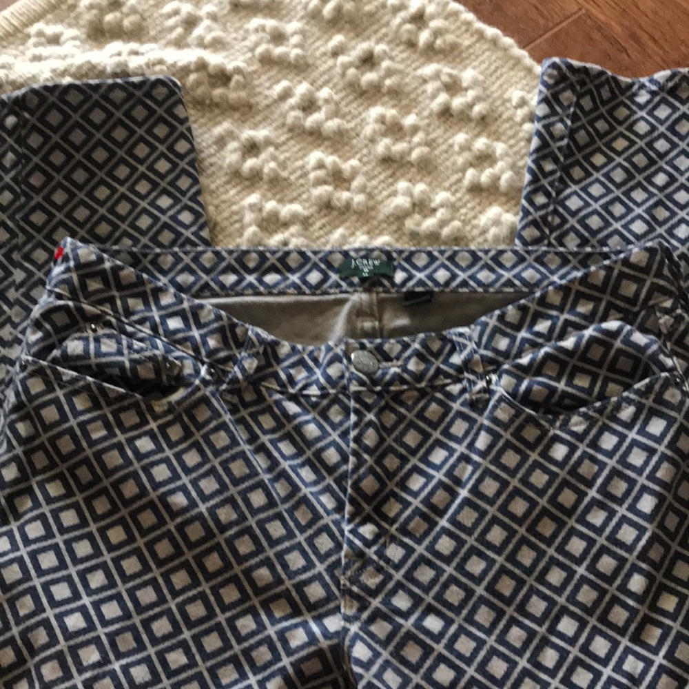 J Crew Patterned denim stretch size 32
